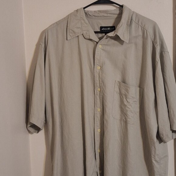 eddie bauer short sleeve button down shirt tall xxl - Picture 4 of 8